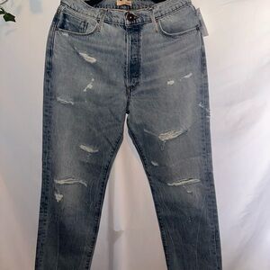 Olivier Light Blue Distressed Slim Men’s Jeans